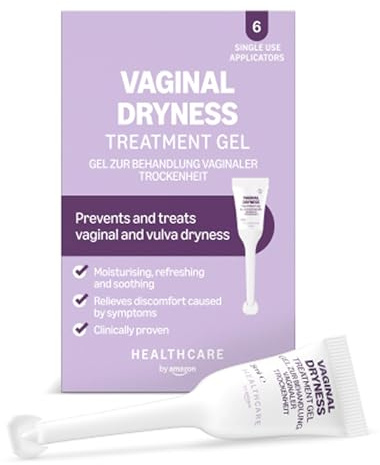 Healthcare By Amazon - Gel zur Behandlung von vaginaler Trockenheit, 5ml, 6 Stück, 1er-Pack (Zuvor eine Marke von Amazon Basic Care, gleiches Produkt) - Die Verpackung kann variieren