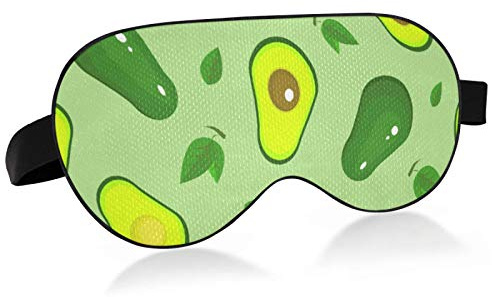 Avocado Schlafmaske Augenbinde Blackout Cooling Lustige Augenmaske zum Schlafen mit elastischem Streifen für Damen Herren