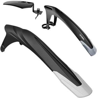 Schutzbleche Fahrrad Fender PP Weichplastik geeignet for 24-29 Zoll Fahrräder MTB DH Dämpfer Bike verdicken Spritzschutz Zubehör (Color : RL1000 One Set Plus)