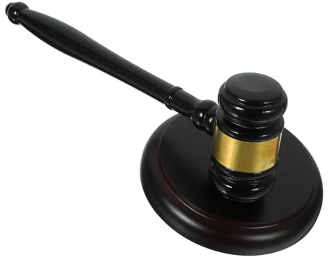 BESPORTBLE Martillo De Subasta De Madera Para Juez De Juez Para Subasta Para Salas De Tribunal De