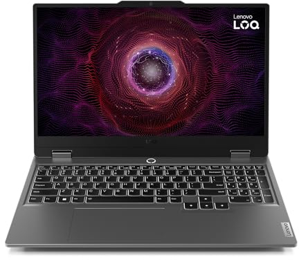 Lenovo LOQ Gaming Laptop | 15.6 Full HD 16:9 Display | 144Hz | AMD Ryzen 7 7435HS | 16GB RAM | 512GB SSD | NVIDIA GeForce RTX4050 | QWERTZ | Free DOS | grau | AI Chip LA1