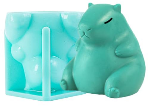 Molde con forma de capibara | Molde de helado de animal | Molde de silicona para pasteles, moldes de postre de Capibara, moldes de chocolate Capibara, moldes de vela en forma de capibaras