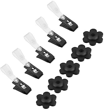 Yardwe 2sätze Gartenfahnen-Stopper Und Clips Teiliges Für Anti-Wind Schutz Langlebige Stopper Clips Für Standard-gartenflaggen Und Fahnenmasten