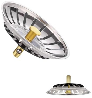 Tapón Fregadero de Cocina Universal, Colador Cesta Fregadero Cocina, Tapón Desagüe, Rejilla Fregadero Cocina, Filtro Desagüe Fregadero, Tapón de Colador Grueso