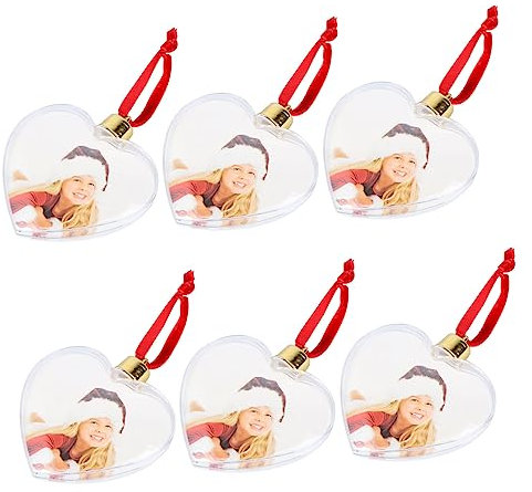 Zerodeko Hängende Fotorahmen- 6 Stück Ornament Kunststoff Foto- Hängende Verzierung Für Zuhause
