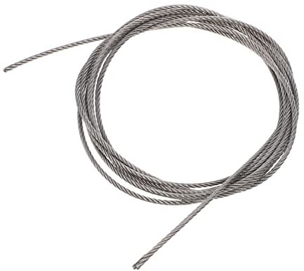 iplusmile Stahlkabel Edelstahlkabel Wäscheleine Deckgeländerkabel Kabelgeländer Drahtseil Für Außenbereich Gartenzaun Wetterfest