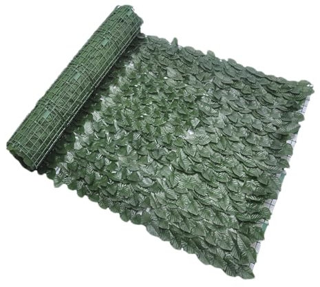 Artificial Leafs Screening - Garden Screens Decorative Fences, Green Foliage Hedges Panels | Faux Ivy Leaves Screening Decorative Fence Panel, Weatherproof And Anti-fade, For Home, Garden(Dark Green (