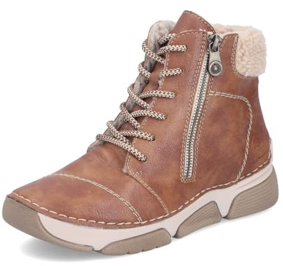 Rieker Damen Klassische Stiefeletten 45931, Frauen Stiefeletten,Bootee,Booties,halbstiefel,Kurzstiefel,uebergangsschuhe,braun (24),41 EU / 7.5 UK