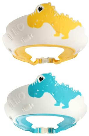2 Pezzi Tappi Per La Doccia Per Bambini, Strumenti Di Protezione Dei Capelli E Delle Orecchie, Accessori Per Il Bagno, Graziosi Tappi Per La Doccia Da Cartone Animato.