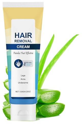 Pubic Hair Removal Cream - Intimate Depilatory - 120g Painless Smooth Hair Removal Cream for Face Legs Vaginal Care