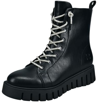 BAGATT Boot – svart/silver läder/syntetisk bredd normal, svart, 40 EU
