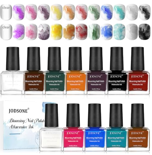 Set de esmaltes de uñas JODSONE — Efecto Blooming — Kit de manicura DIY ideal para principiantes