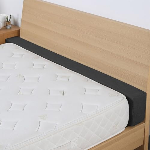 Madrassförlängare, dyna, sängfyllning för längre madrasser, svart madrassexpanderare (17 x 17 x 150 cm) - perfekt lösning för sängstorleksjustering och komfortförbättring