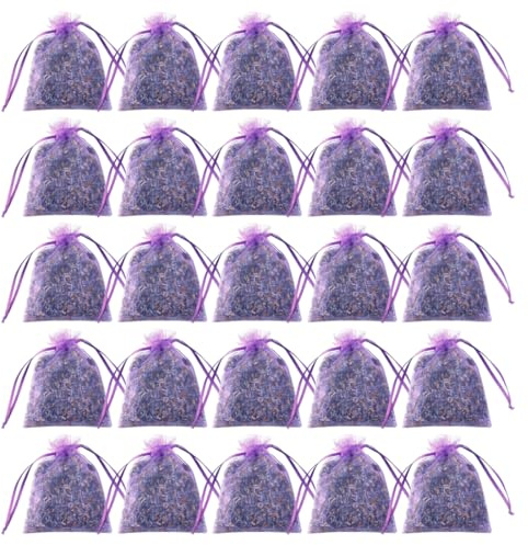 ZZHBOO Vingt Aromathérapie Sachets de Lavande Naturelle,Protection Contre Les Mites et Insectes pour Armoire,Vêtements,Voyage et Maison