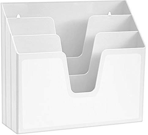 Acrimet Unterlagenhalter Dreifach Horizontalen (Weiße Farbe)