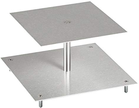 Manschin Laserdesign - Alzata per torte in alluminio (2 piani)
