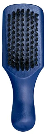 JOHNNY B. Professional Compact Barber Brush, Soft Nylon Bristles (Blue)