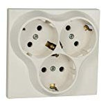 LATRANS Enchufe Schuko de 3 enchufes, empotrable, IP20 (5304)