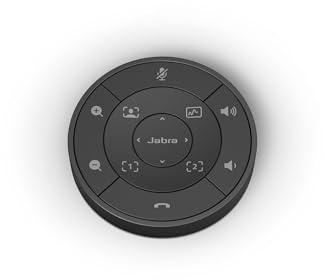 Jabra PanaCast Fernbedienung – Jabra PanaCast 50 Intuitive Fernbedienung für einfache Bedienung im Raum, ohne Ihren Sitz zu verlassen, Zugriffsvoreinstellungen und PTZ-Regler