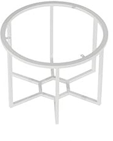WFENG Tischbeine/Tischgestell/Beistelltisch Rund,Metall Gestell-Kleiner Couchtisch/Nachttisch/Sofatisch/Balkon Dekorativ/Weiß / W40cm×H43cm