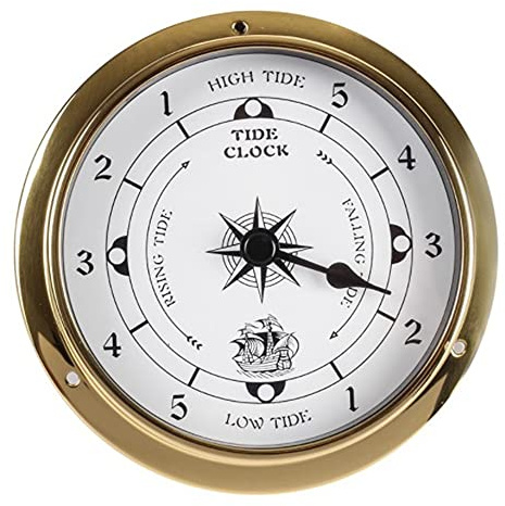 Tide Clock, Wall Tester, Copper Housing for Weather Station, Tide Clock Used in Wall Hanging, 115 Mm