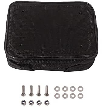 MOTO4U Universal Motor Seat Bag - Rear Fender Pack for Dirt Bike & Motorcycle (Black)