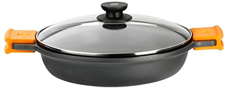 Bra Cazuela Baja Aluminio Fundido Con Tapa Efficient 24 Cm Induccion