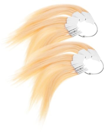 MAGICLULU 2 Sätze Haarfarbenmuster Haarniveau menschliche Haarfarbe haarfärbepinsel pinsel für haare färben Haargummis Haarfärbemittel Haarprobe zum Testen der Farbe Uhrwerk