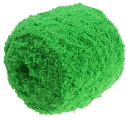 Wollgarn, dickes Baumwollgarn, dickes Wollgarn, grobes Garn for Schals, grobe Strickwolle, grobes Wollgarn, Wollgarn, super sperriges Garn, grasgrün, gehäkelt