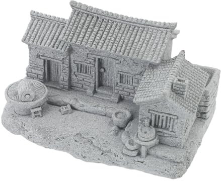 ibasenice Maison Miniature Chinoise Décoration pour Jardinage Paysage Miniature Ornement De Micro-Paysage Figurine De Petite Maison Élément De Décor De Aménagement Paysager