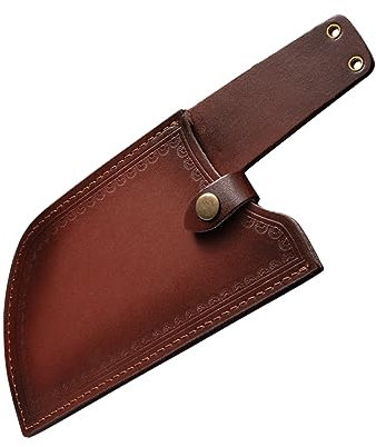 VILLCASE Leather Scabbard for Box Cutter Knife Artificial Leather Material Camping Accessories Protective Cover for Kitchen Sundries Knives Sleeve