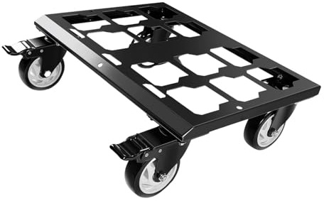 Gralara de 4 ruedas para muebles, electrodomésticos, herramientas de acero al carbono, resistente, para cajas de herramientas, para muebles pesados