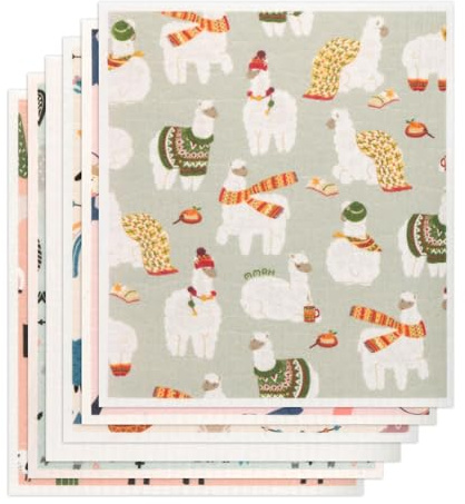 Ghjkldha Paños de Cocina para Secar - Trapos De Limpieza para Vajilla - 6 Piezas Paños Absorbentes para Lavar Utensilios y Superficies de Cocina Encimera y Placa Vitrocerámica
