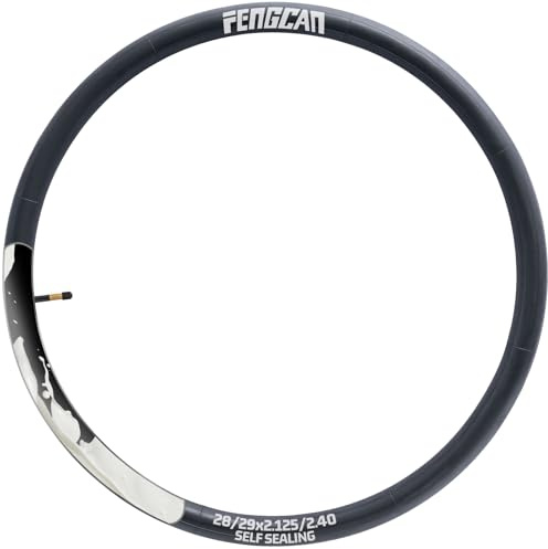 FengCan 28/29x2,125/2,40 Pannensicherer, Selbstreparierender Fahrradschlauch Kompatibel 28/29x2,125 28/29x2,25 28/29x2,35 28/29x2,40 Schläuche, 28/29 Zoll ETRTO 45/62-622, AV48mm Schrader Ventil (1PC)