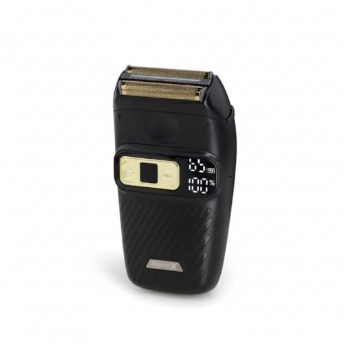 EUROtops Elektro-Rasierer Herren, 3-Klingen-System, Titan-Folien, USB | Herrenrasierer, 3 Stufen, LC-Display, Akku, hautnah, für Bart, Nassrasur, kabellos