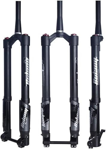 CFDZCP bike forks 26 27.5 29 Inch Downhill Mountain Bike Suspension Fork Travel 150mm Tapered Front Fork Adjustable Rebound Thru Axle Boost 15x110mm，DH MTB Inverted Air Fork