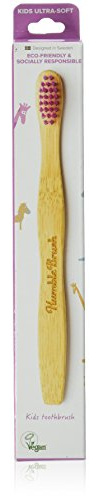 The Humble Co. - Humble Bamboo Brush Ultra Soft Kids Toothbrush Pink