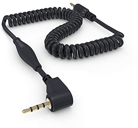 ayex Câble Adaptateur Spirale RS-2, RS-1/L1 pour déclencheur à distance Panasonic DMC: S1, S1RM, G9, G95, HG95M, GH5, GH5S, FZ50S, FZ30, FZ2500, Leica : D-Lux 2, D-Lux 5, V-Lux 1, etc.