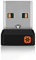 ALLOMN Kabelloser Empfänger Adapter, WLAN Nano Empfänger Dongle für Logitech Unifying Tastatur M215 M305 M345 M545, 6 Kanäle, 6 mm