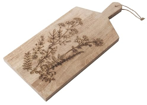 BUTLERS Schneidebrett 48 x 22 cm Akazie -FINE CUT- Küchenbrett zum Kochen und Zubereiten | Servierplatte für Käse und Aufschnitt