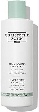 Christophe Robin Hydrating Shampoo with Aloe Vera 500ml– 94% Natural Formula with Aloe Vera, Plant Amino Acids & Flaxseed – Lightweight, For Dry, Dull Hair