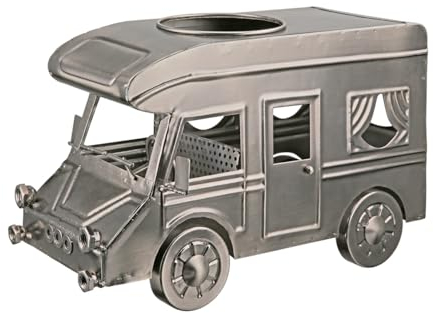 GILDE Flaschenhalter Camping - Flaschenständer Wohnmobil aus Metall vernickelt - Breite 30,5 cm - Farbe: Silber