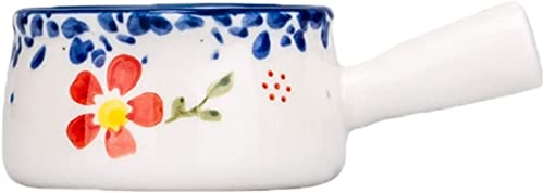 Ceramic Small Milk Jug,Milk Creamer Cup,Milk Jug Mini Ceramic Coffee Milk Pitcher/Serving Pitcher/Sauce Pitcher/Milk Jug for Kitchen 50ml/1.69oz Multifunctional Cream Jug with Handle Gravy Boat (Style