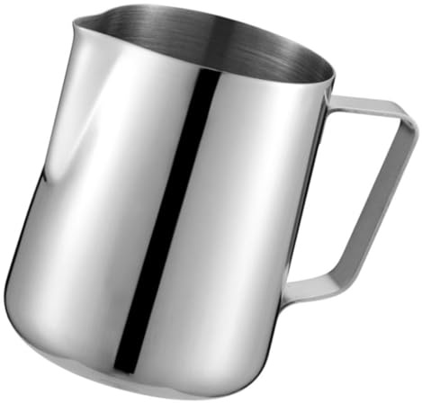 HAKIDZEL Tazza Inossidabile Per Montare Latte Caraffa Per Cappuccino e Espresso Perfetta Per Creare Arte Latte Facile Da Pulire e Manico Ergonomico