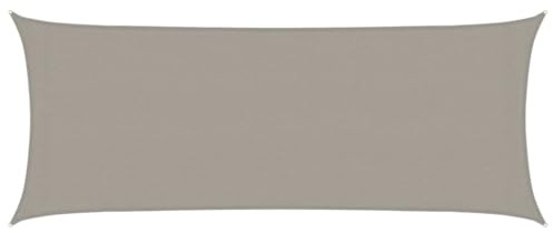 vidaXL Sunshade Sail, Sunscreen for Outdoor, UV Proof Awning for Wedding Party, Canopy Sun Sail Tarp, 160 g/m² Rectangular Light Grey 2x5 m HDPE
