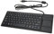 K800 USB-Tastatur mit Touchpad, Kabelgebundene Industrietastatur mit Touchpad für Desktop-PC, Laptop, Tablet, TV, mit Hub-Funktion, Schwarz