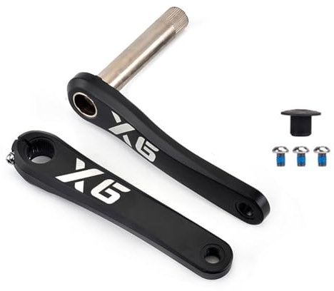 QUYCOIU Mountainbike Kurbelgarnitur 170mm 175mm Kettenradgarnitur Integriert Hohl Kurbelarm-Set GXP Kompatibel Mit 8/9/10/11/12 Gängen Aluminium-Legierung Ultraleicht(175mm)