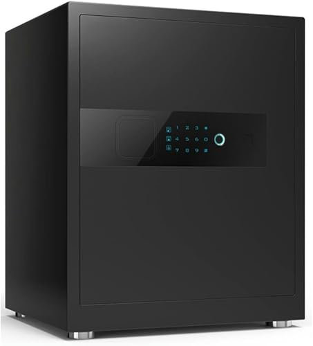 JMCYAG Cassaforte Domestica Resistente al Fuoco Impermeabile, Sicurezza Domestica Digitale antifurto, riconoscimento delle Impronte digitali Tastiera Elettronica Cassaforte di Sicurezza per Documenti