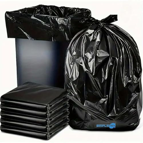 SIMPLETEK - 200 x schwarze Müllsäcke Müllsäcke Müllsäcke | ca. 204 Stück 80 x 120 cm 150 L 50 Mikron | 20 kg Paket