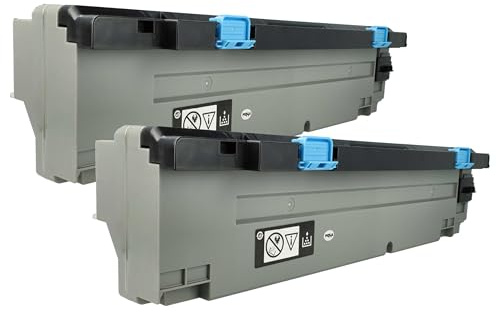 vhbw 2 x Avfallsbehållare kompatibel med Konica Minolta Bizhub C250i, C450i, C 251 i, C 361 i, C300i, C360i laserskrivare